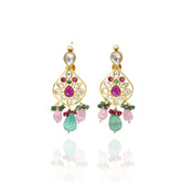 Afsha Kundan Polki Set - Gold - The Pashm